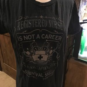 Lot of 2 Registered Nurse T-shirts Tees Size Large